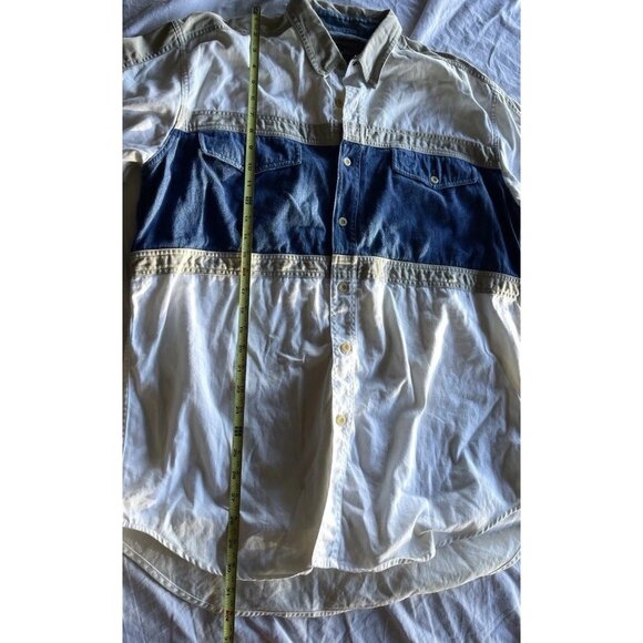 Vintage Roper Western Denim Brown Button Up Shirt Long Sleeve USA Men’s Sz Large - Picture 3 of 12